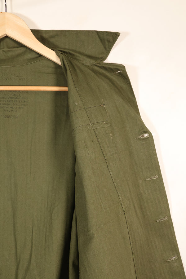 1947年契約　SMALL　M-1947　HBT　ユーティリティシャツ　パッチ付き　中古品