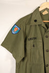 1960年代後半　LARGE　PX品　個人調達　OG-107　ユーティリティシャツ　海軍アドバイザー再現品　中古品