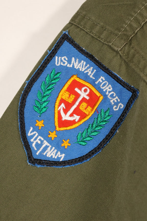 1960年代後半　LARGE　PX品　個人調達　OG-107　ユーティリティシャツ　海軍アドバイザー再現品　中古品
