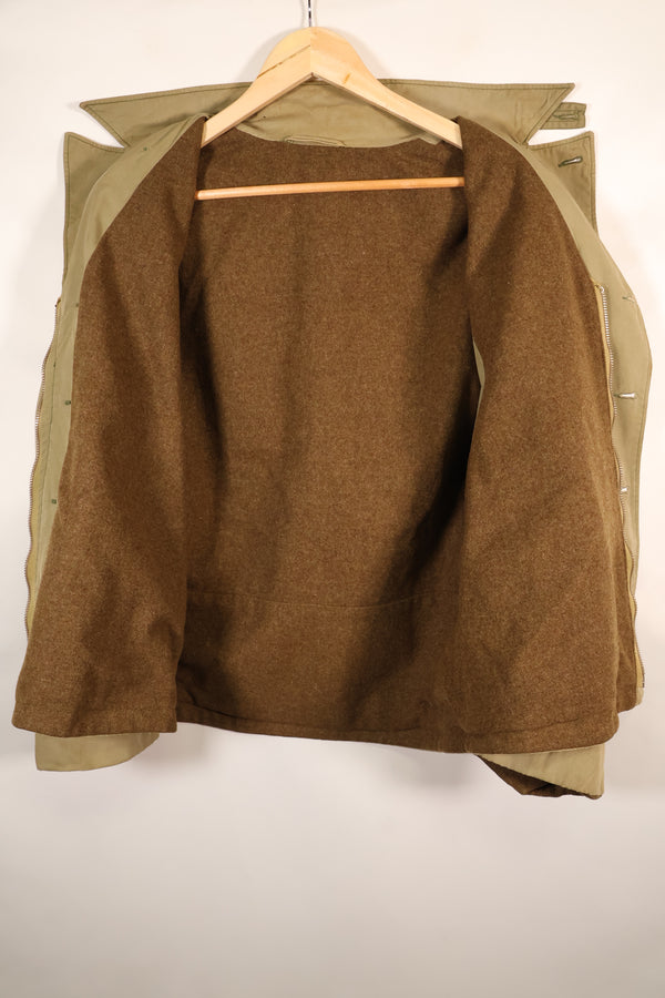 1940年代前半　大きめサイズ　アメリカ軍　M-1941　フィールドジャケット　ウール裏地　中古品