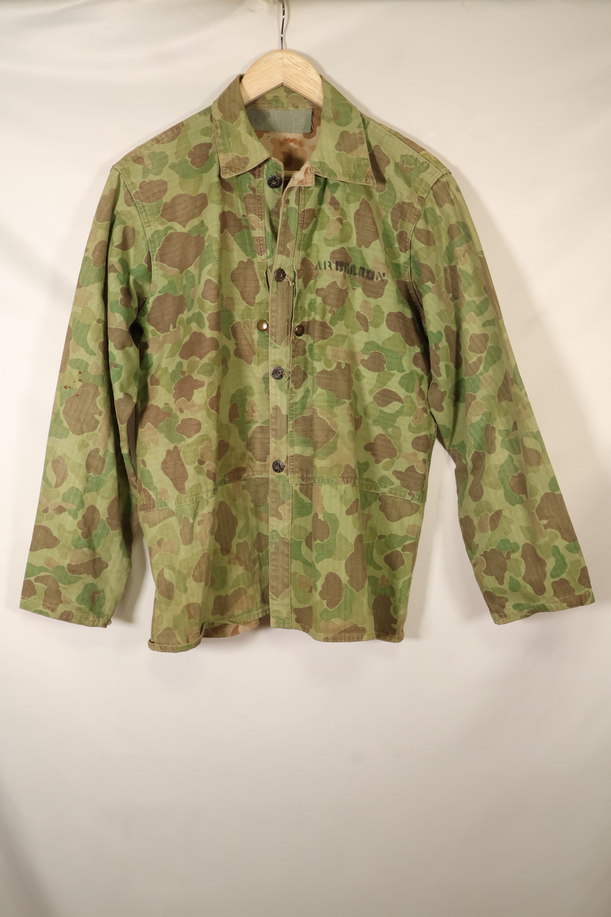 1940年代　WWII　USMC　P-44　フロッグスキン迷彩　ダックハンター　ジャケット　中古品