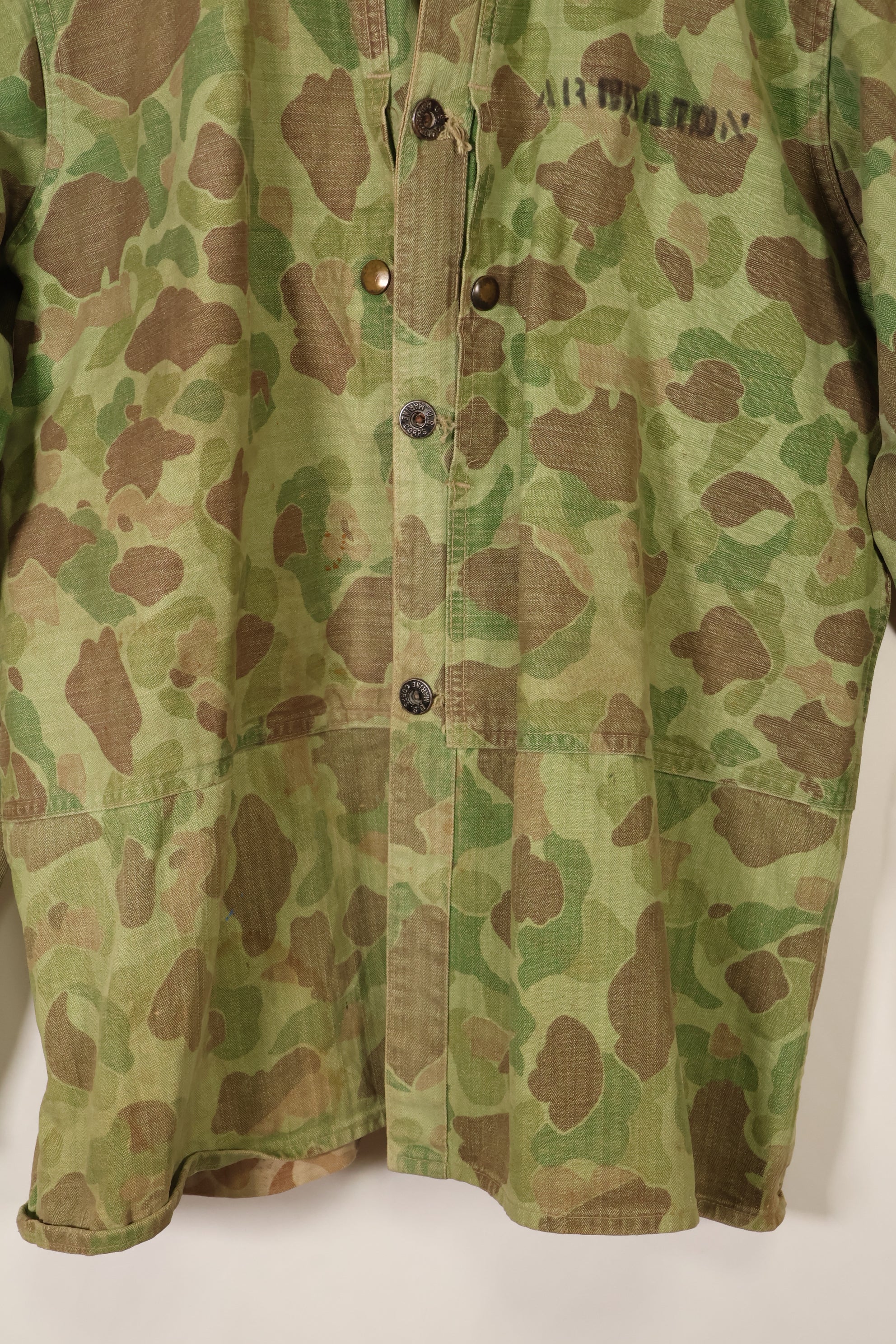 1940年代　WWII　USMC　P-44　フロッグスキン迷彩　ダックハンター　ジャケット　中古品