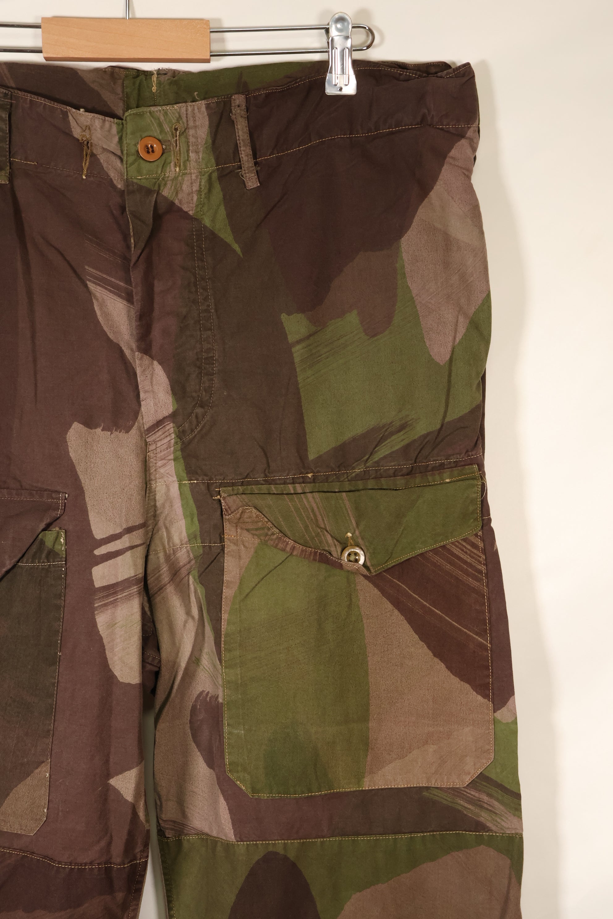 1940年代　WWII　英軍 SAS　Windproof迷彩　迷彩パンツ　個人改造あり　中古品