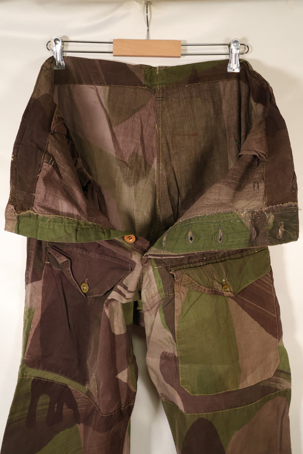 1940年代　WWII　英軍 SAS　Windproof迷彩　迷彩パンツ　個人改造あり　中古品