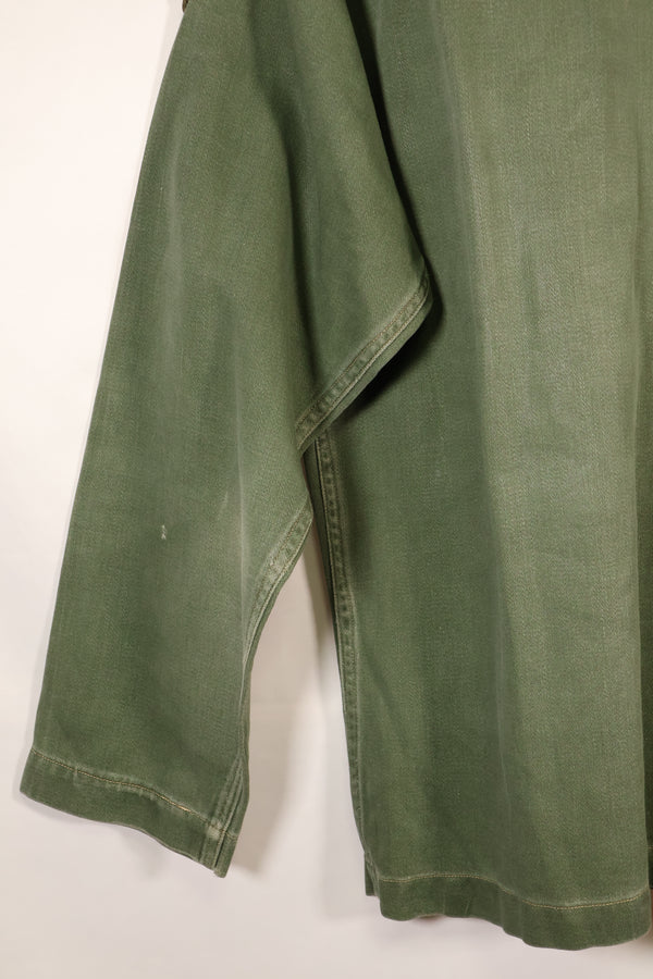 1960年代　推定 SMALL　OG-107　ユーティリティシャツ　パッチ付き　中古品