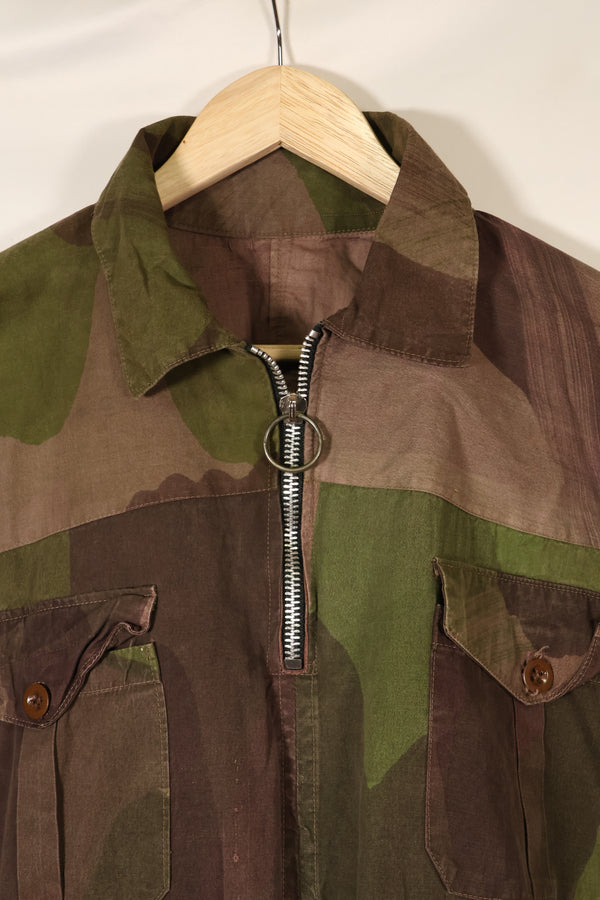 1940年代　WWII　英軍　Windproof迷彩 スモック　改造品　インドシナ戦争再現　戦後改造あり　中古品