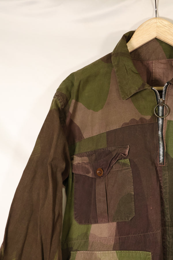 1940年代　WWII　英軍　Windproof迷彩 スモック　改造品　インドシナ戦争再現　戦後改造あり　中古品