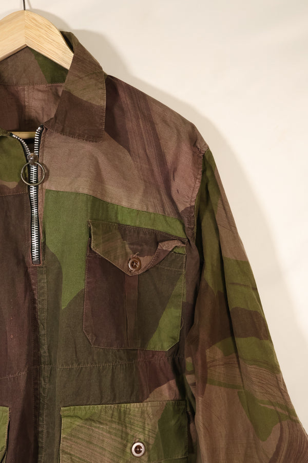 1940年代　WWII　英軍　Windproof迷彩 スモック　改造品　インドシナ戦争再現　戦後改造あり　中古品