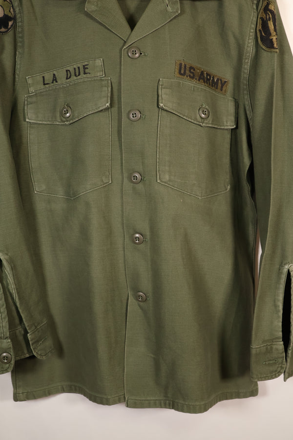 1972年契約　15 1/2 x 33　OG-107　ユーティリティシャツ　パッチ付き　中古品