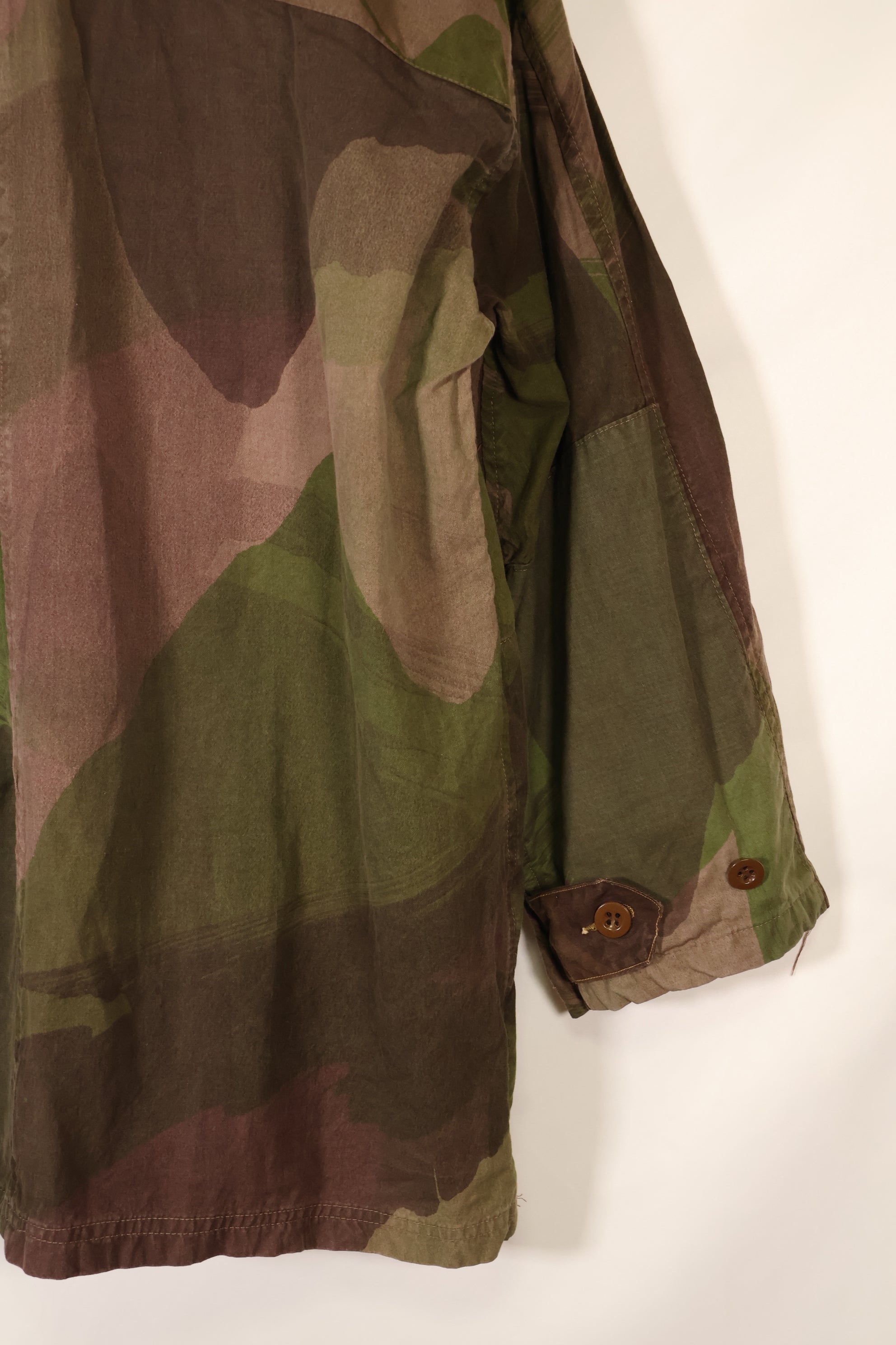 1940年代　WWII　英軍　Windproof迷彩 スモック　改造品　インドシナ戦争再現　戦後改造あり　中古品