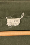 1972年契約　15 1/2 x 33　OG-107　ユーティリティシャツ　パッチ付き　中古品
