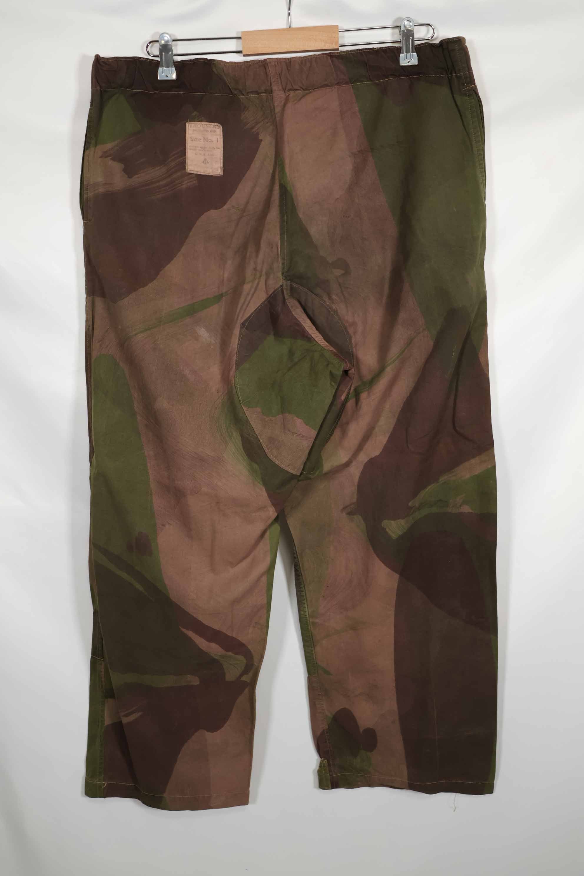 実物　イギリス軍　SAS トラウザーズ　WINDPROOF 迷彩パンツ　サイズ No.1　中古品 A