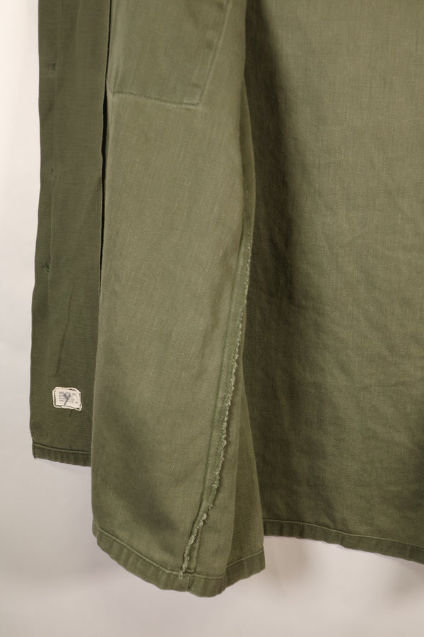 1960年代後半契約　16 1/2 x 32　OG-107　ユーティリティシャツ　パッチ付き　中古品