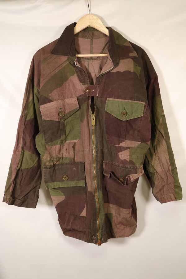 1940年代　WWII　英軍　Windproof迷彩 スモック　改造品　インドシナ戦争再現　戦後改造あり　中古品