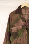 1940年代　WWII　英軍　Windproof迷彩 スモック　改造品　インドシナ戦争再現　戦後改造あり　中古品