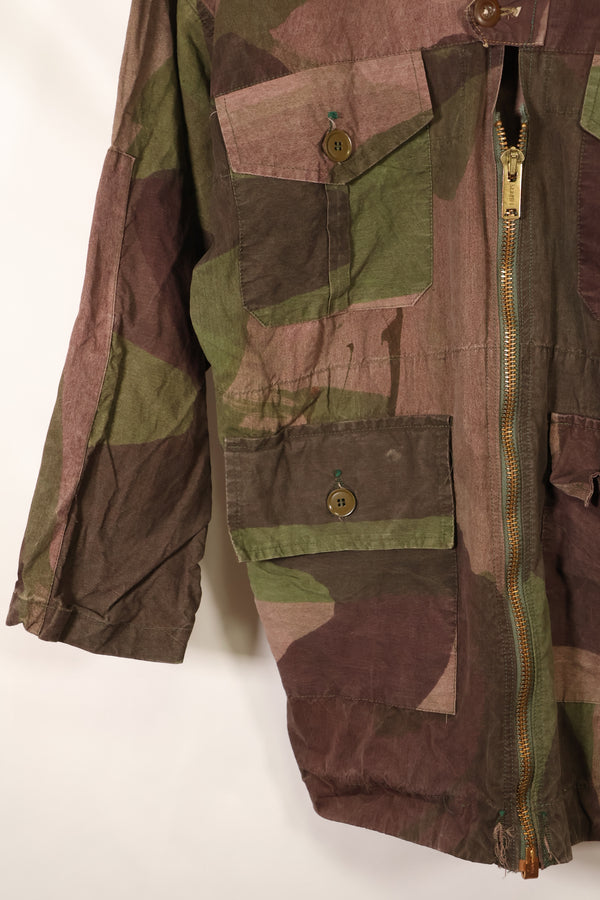 1940年代　WWII　英軍　Windproof迷彩 スモック　改造品　インドシナ戦争再現　戦後改造あり　中古品