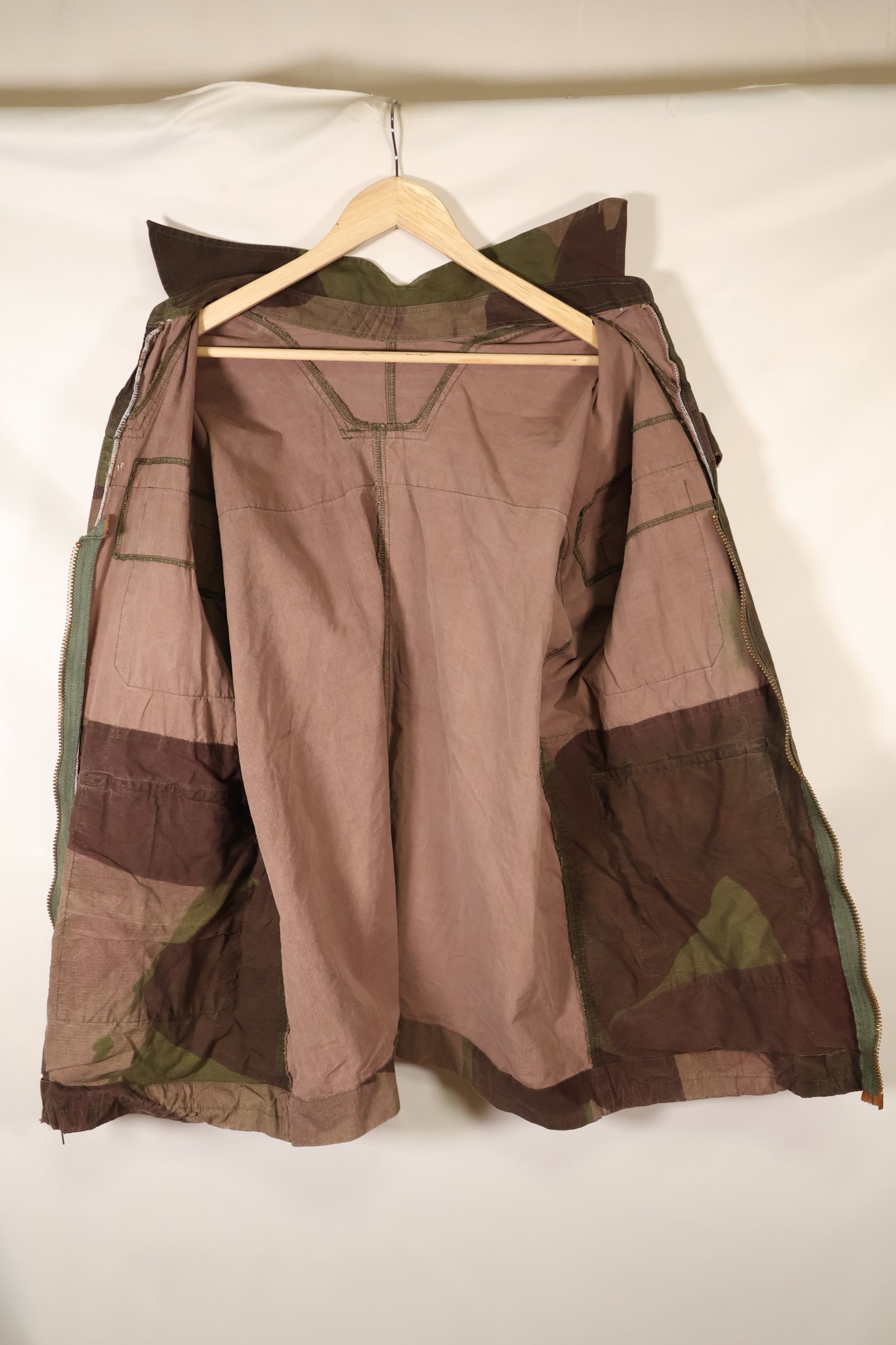 1940年代　WWII　英軍　Windproof迷彩 スモック　改造品　インドシナ戦争再現　戦後改造あり　中古品