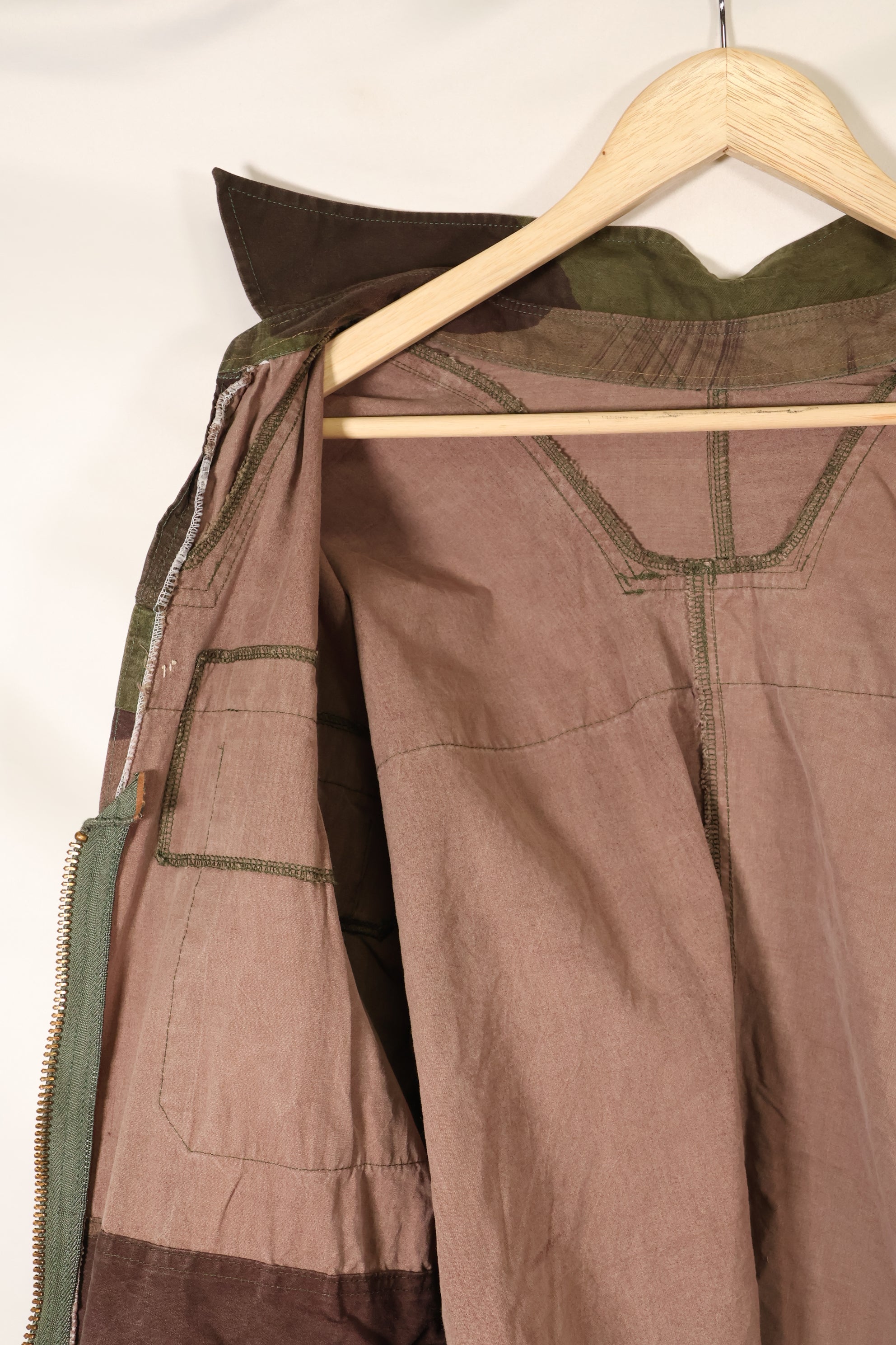 1940年代　WWII　英軍　Windproof迷彩 スモック　改造品　インドシナ戦争再現　戦後改造あり　中古品