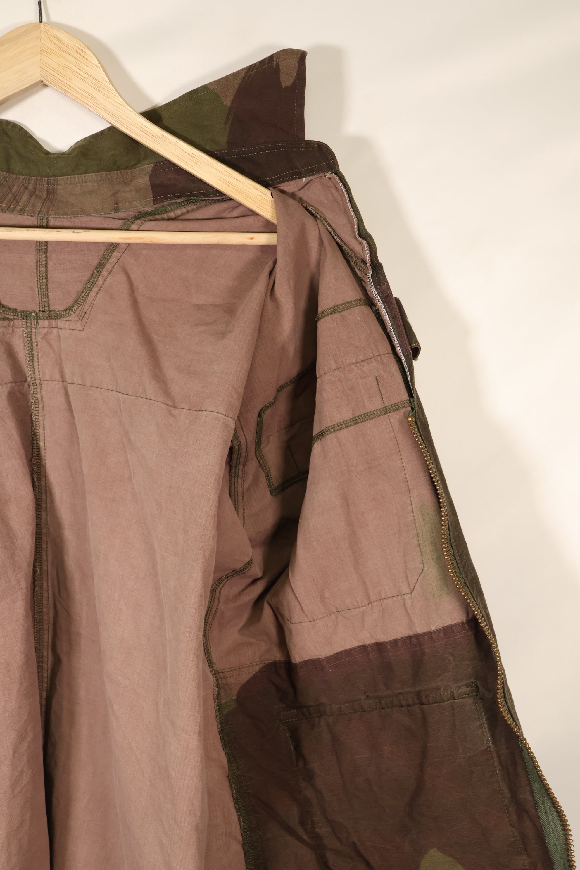 1940年代　WWII　英軍　Windproof迷彩 スモック　改造品　インドシナ戦争再現　戦後改造あり　中古品