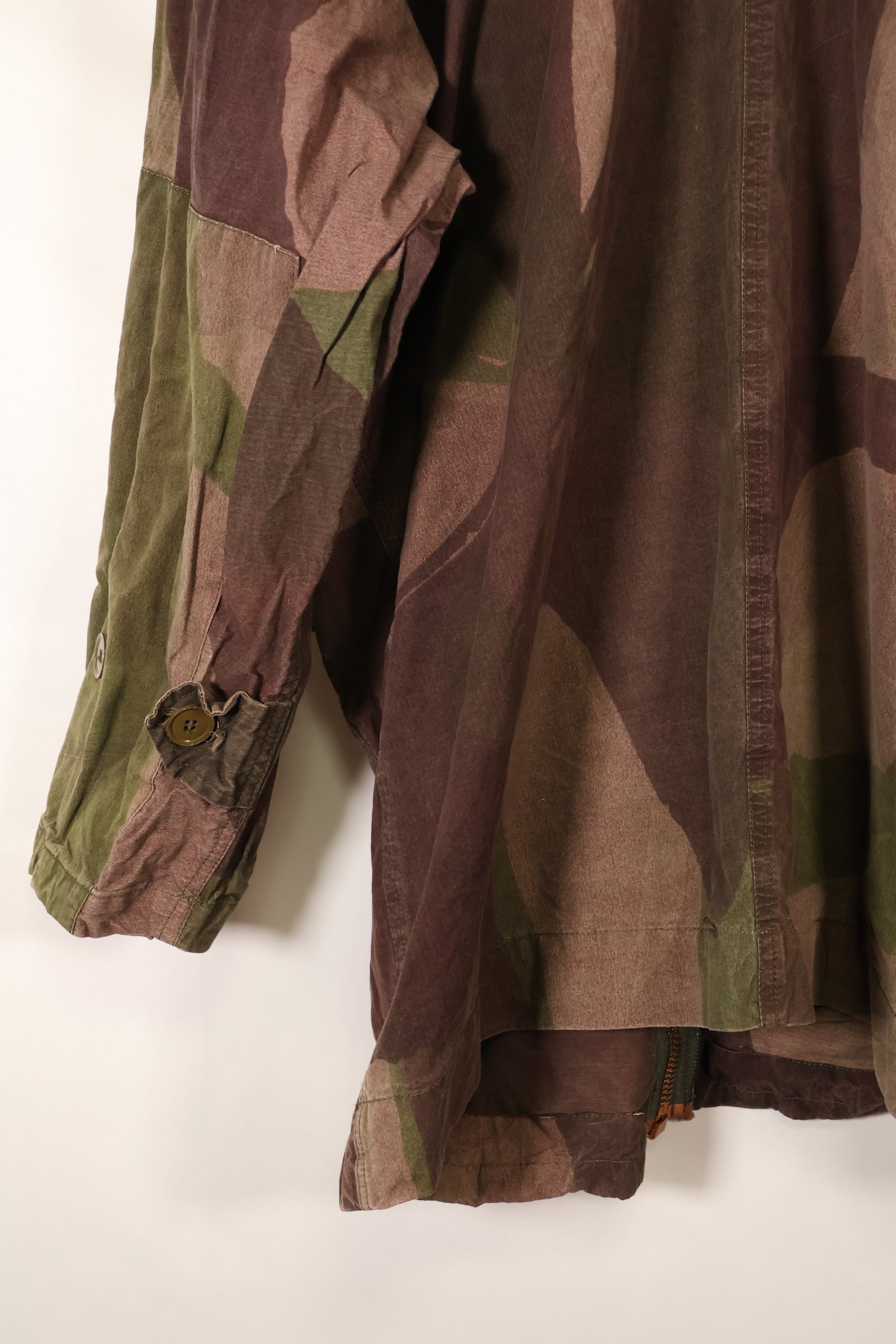 1940年代　WWII　英軍　Windproof迷彩 スモック　改造品　インドシナ戦争再現　戦後改造あり　中古品