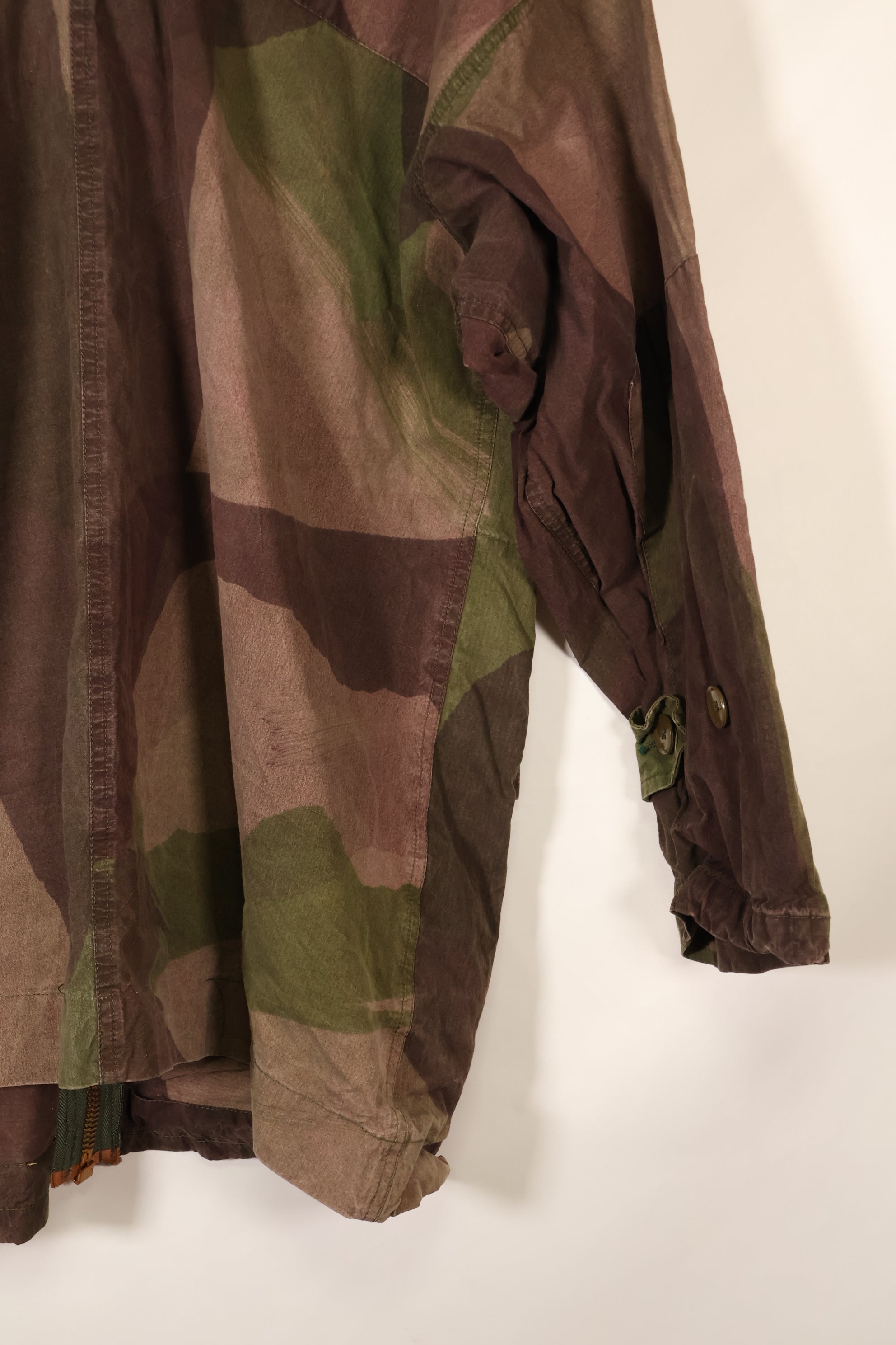 1940年代　WWII　英軍　Windproof迷彩 スモック　改造品　インドシナ戦争再現　戦後改造あり　中古品