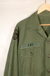 1968年契約　推定 MEDIUM　OG-107　ユーティリティシャツ　パッチ後付け　中古品
