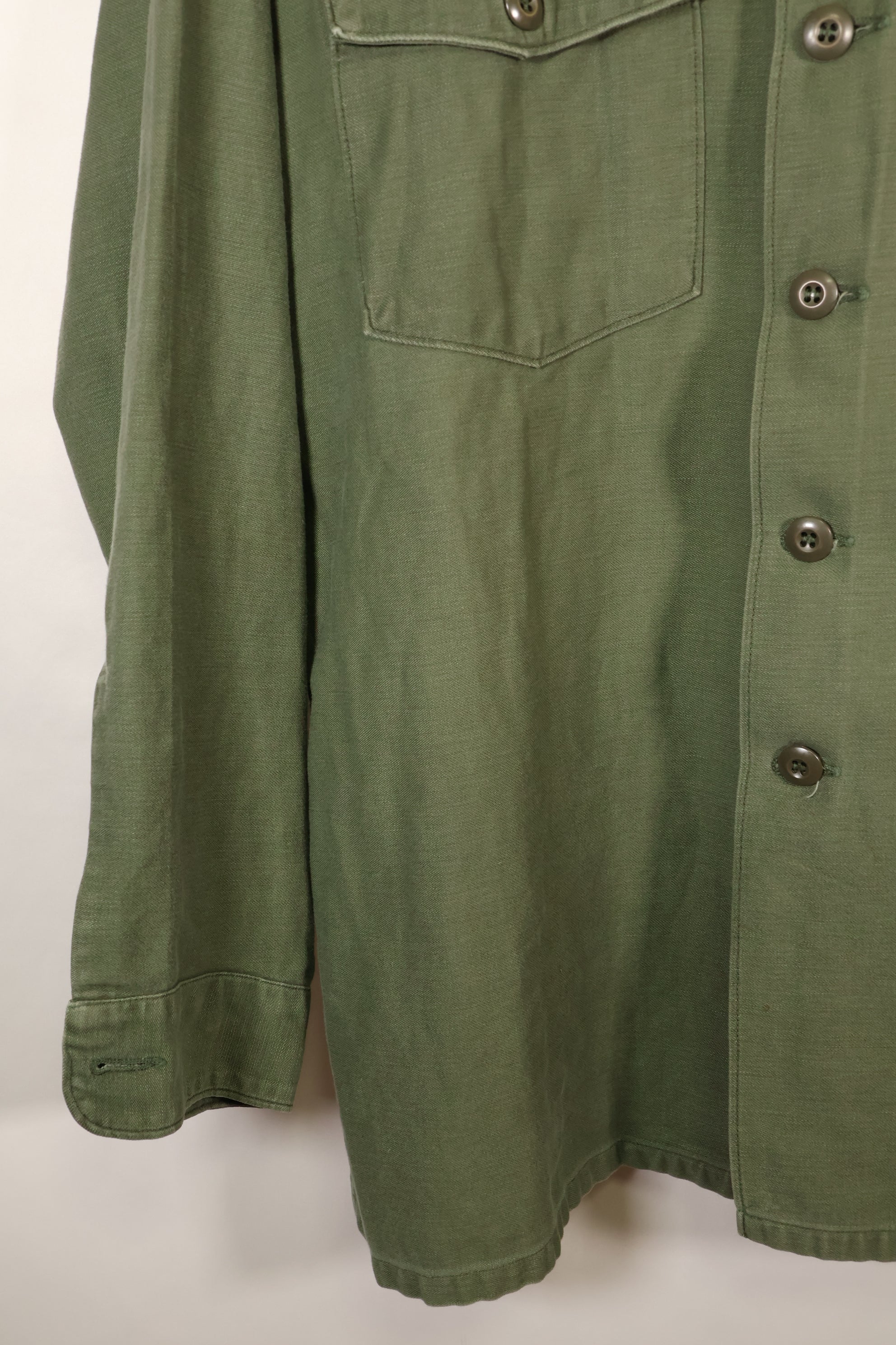 1968年契約　推定 MEDIUM　OG-107　ユーティリティシャツ　パッチ後付け　中古品