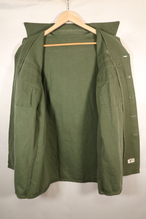 1968年契約　推定 MEDIUM　OG-107　ユーティリティシャツ　パッチ後付け　中古品