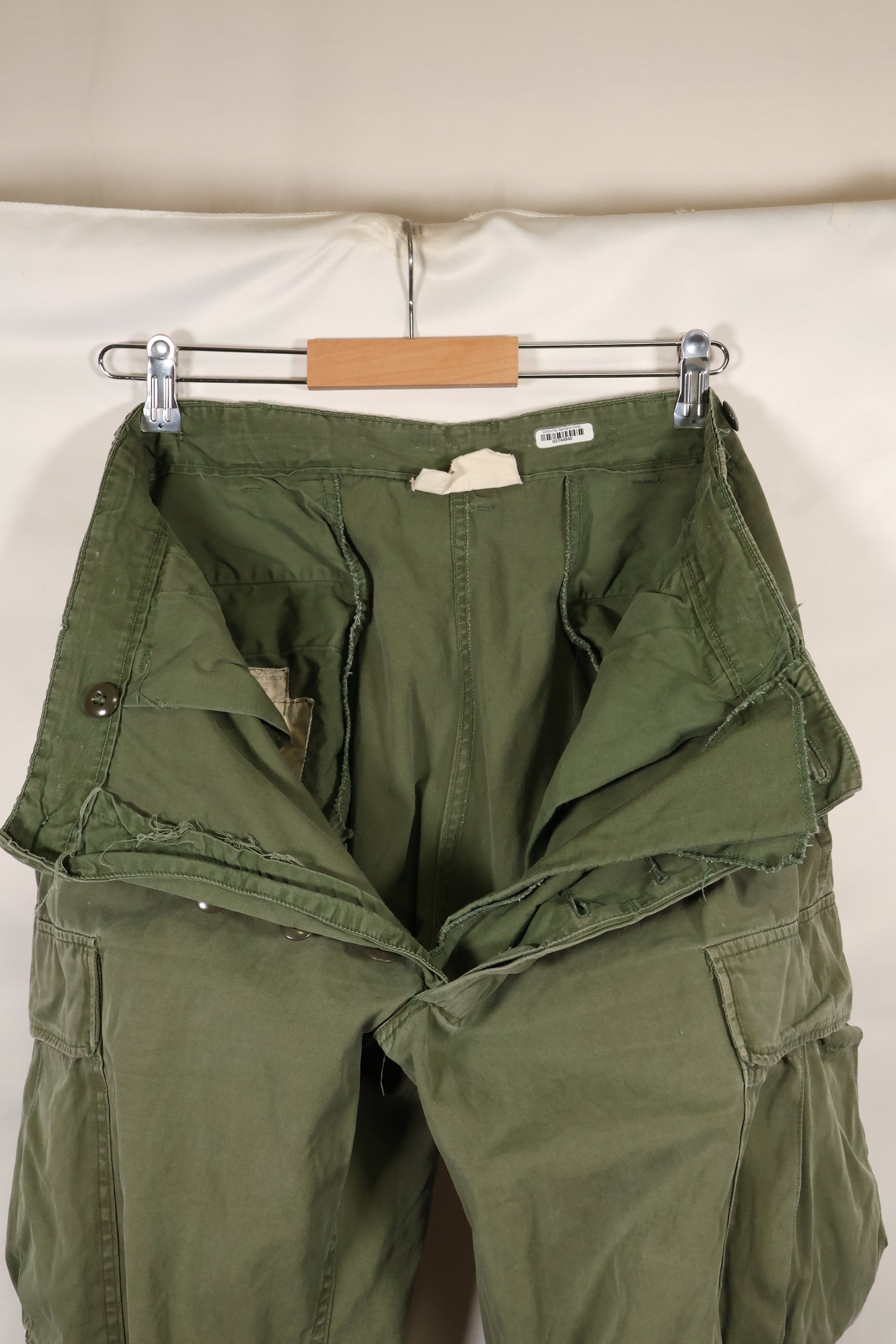 1960年代中盤　MEDIUM-SHORT　2nd Model ジャングルファティーグ　パンツ　中古品