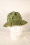 1960年代〜70年代前半　USMC 個人調達品　ミッチェルパターン迷彩　シェルターハーフ製　ブーニーハット　中古品