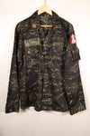1970年代　タイ国境警備隊　シャドータイガー　ローカルメイド　タイガーストライプ　シャツ　中古品　B
