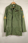 1967年頃　S-L　グリーンベレー兵士　3rd Model ジャングルファティーグ　ジャケット　退色あり　中古品
