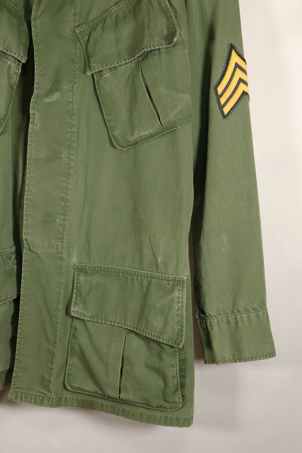 1967年頃　S-L　グリーンベレー兵士　3rd Model ジャングルファティーグ　ジャケット　退色あり　中古品