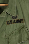 1967年頃　S-L　グリーンベレー兵士　3rd Model ジャングルファティーグ　ジャケット　退色あり　中古品
