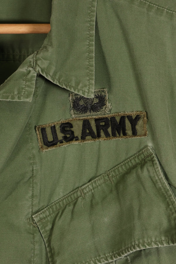 1967年頃　S-L　グリーンベレー兵士　3rd Model ジャングルファティーグ　ジャケット　退色あり　中古品