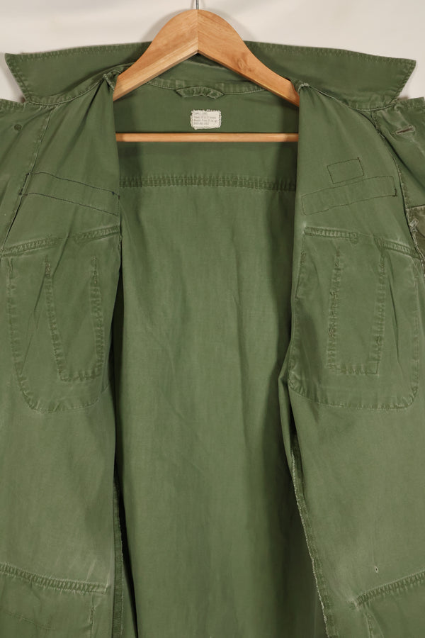 1967年頃　S-L　グリーンベレー兵士　3rd Model ジャングルファティーグ　ジャケット　退色あり　中古品