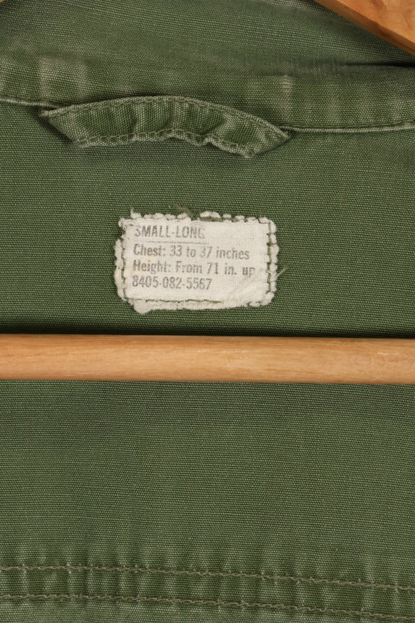 1967年頃　S-L　グリーンベレー兵士　3rd Model ジャングルファティーグ　ジャケット　退色あり　中古品