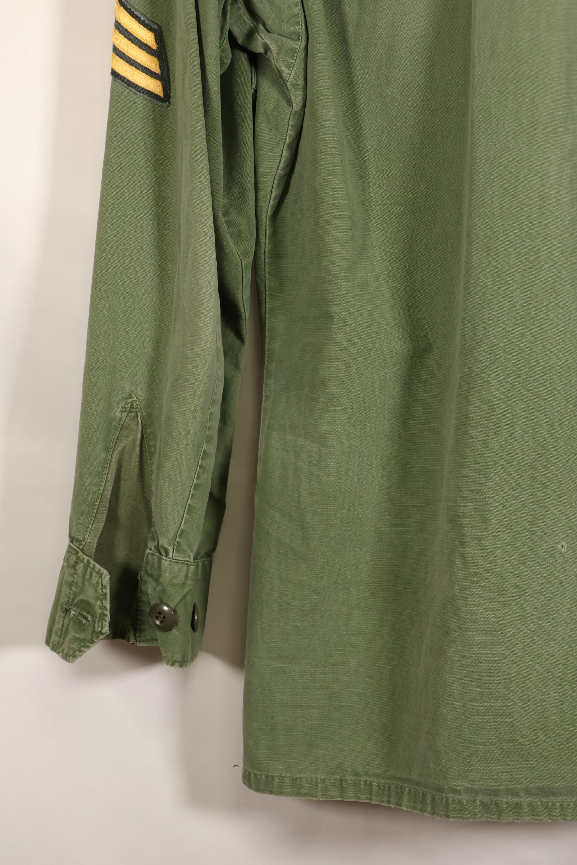 1967年頃　S-L　グリーンベレー兵士　3rd Model ジャングルファティーグ　ジャケット　退色あり　中古品