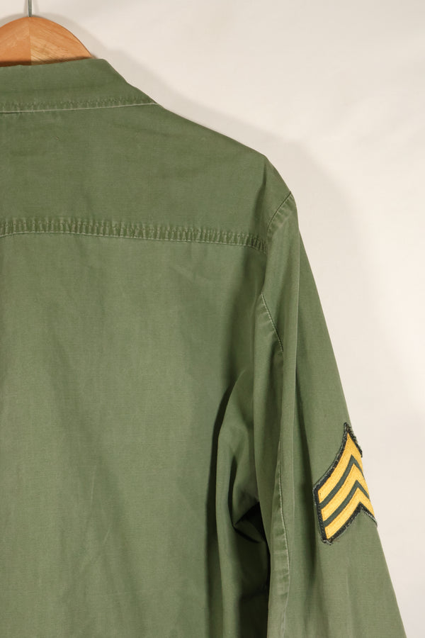 1967年頃　S-L　グリーンベレー兵士　3rd Model ジャングルファティーグ　ジャケット　退色あり　中古品