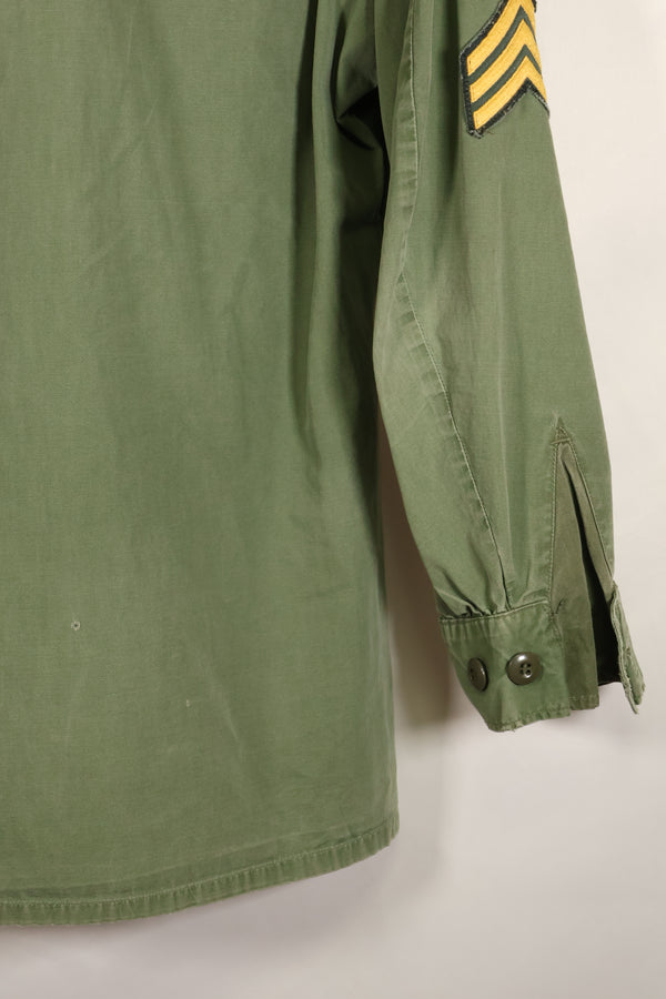 1967年頃　S-L　グリーンベレー兵士　3rd Model ジャングルファティーグ　ジャケット　退色あり　中古品