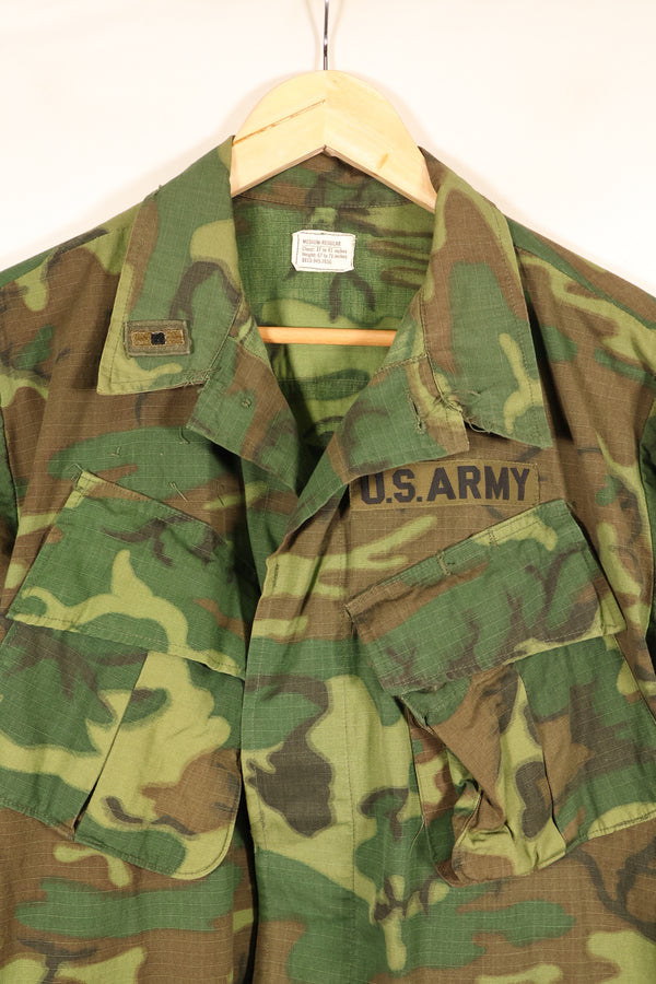 1969年契約　M-R　アメリカ陸軍 ERDL グリーンリーフ迷彩　ジャングルファティーグ　ジャケット　中古品
