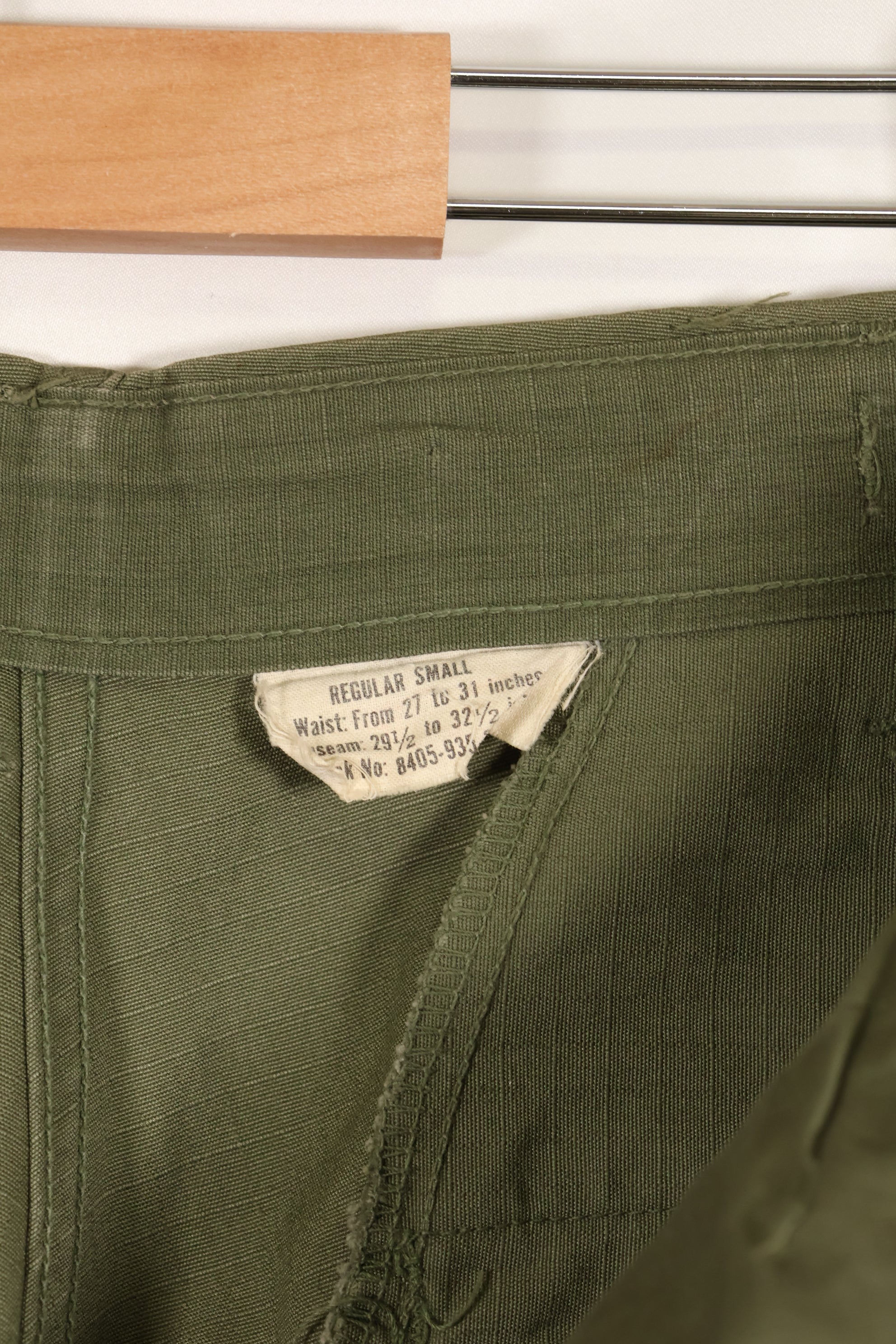 1969年頃　S-Rサイズ　4th Model ジャングルファティーグ　パンツ　中古品　映画会社放出 B