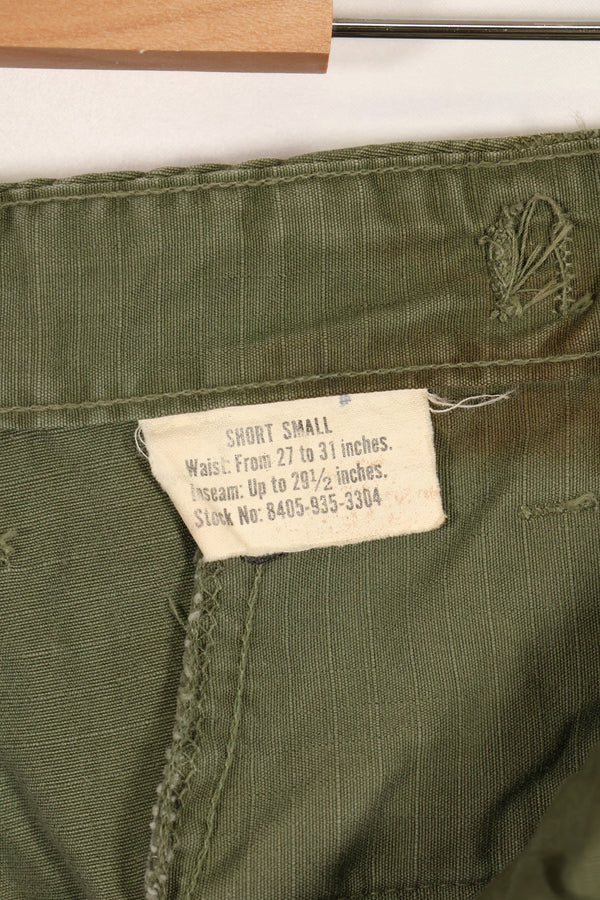 1969年頃　S-Sサイズ　4th Model ジャングルファティーグ　パンツ　中古品　映画会社放出 B