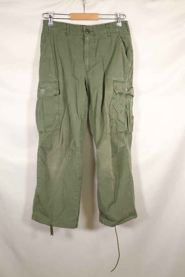 1968年頃　S-Rサイズ　4th Model ジャングルファティーグ　パンツ　中古品　映画会社放出