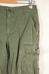1968年頃　S-Rサイズ　4th Model ジャングルファティーグ　パンツ　中古品　映画会社放出