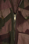 実物　1940年代　WWII 英軍　Windproof迷彩　インドシナ戦争　ジッパーカスタムジャケット　中古品
