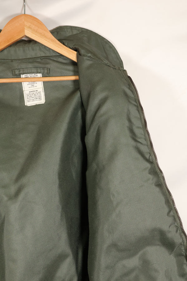 1981年契約　LARGE　アメリカ海軍　CWU-36P フライトジャケット　パッチ付　ほぼ未使用品