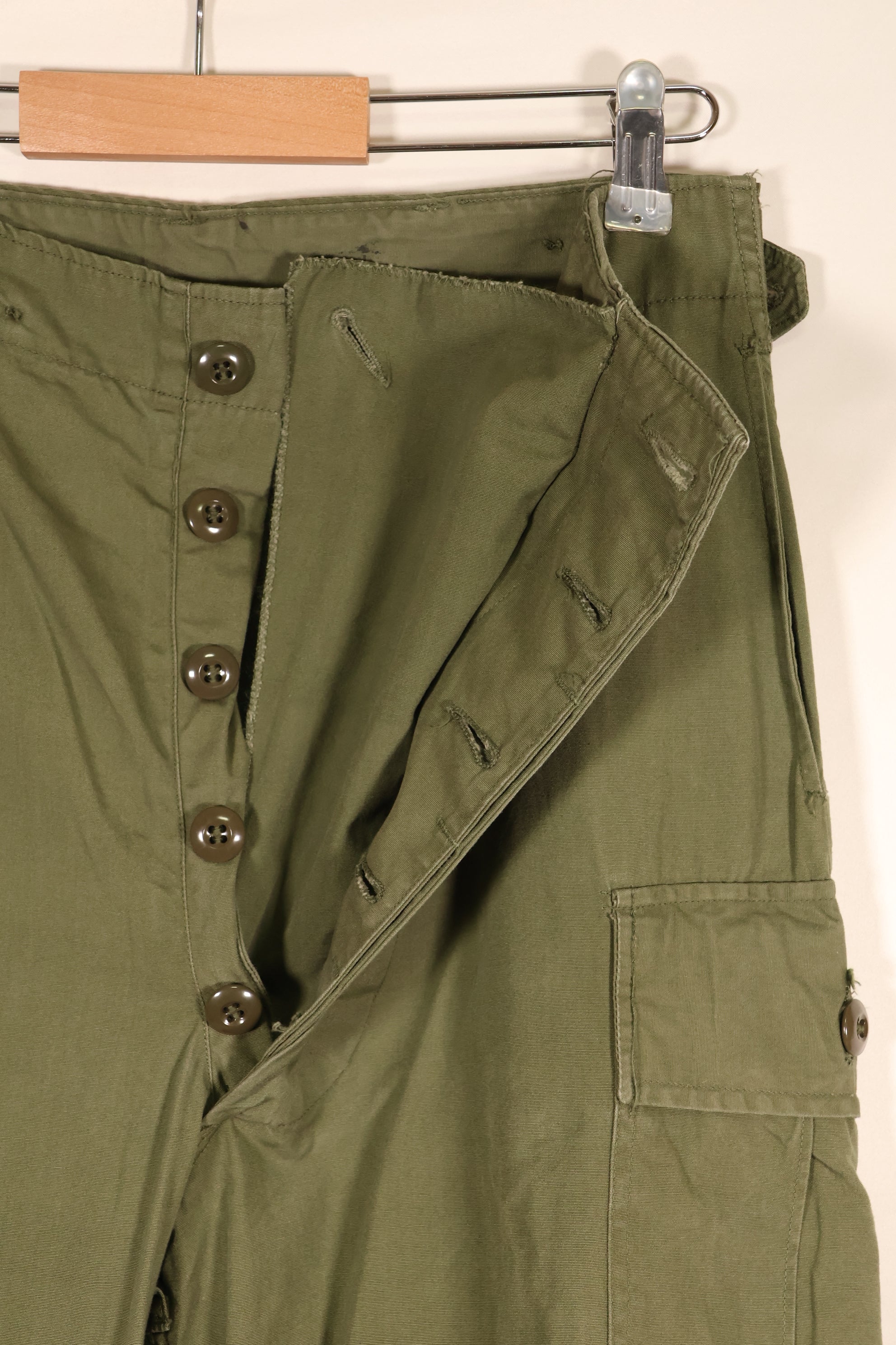 1964年契約　S-R　アメリカ軍　1st Model ジャングルファティーグ　パンツ　状態良い　中古品