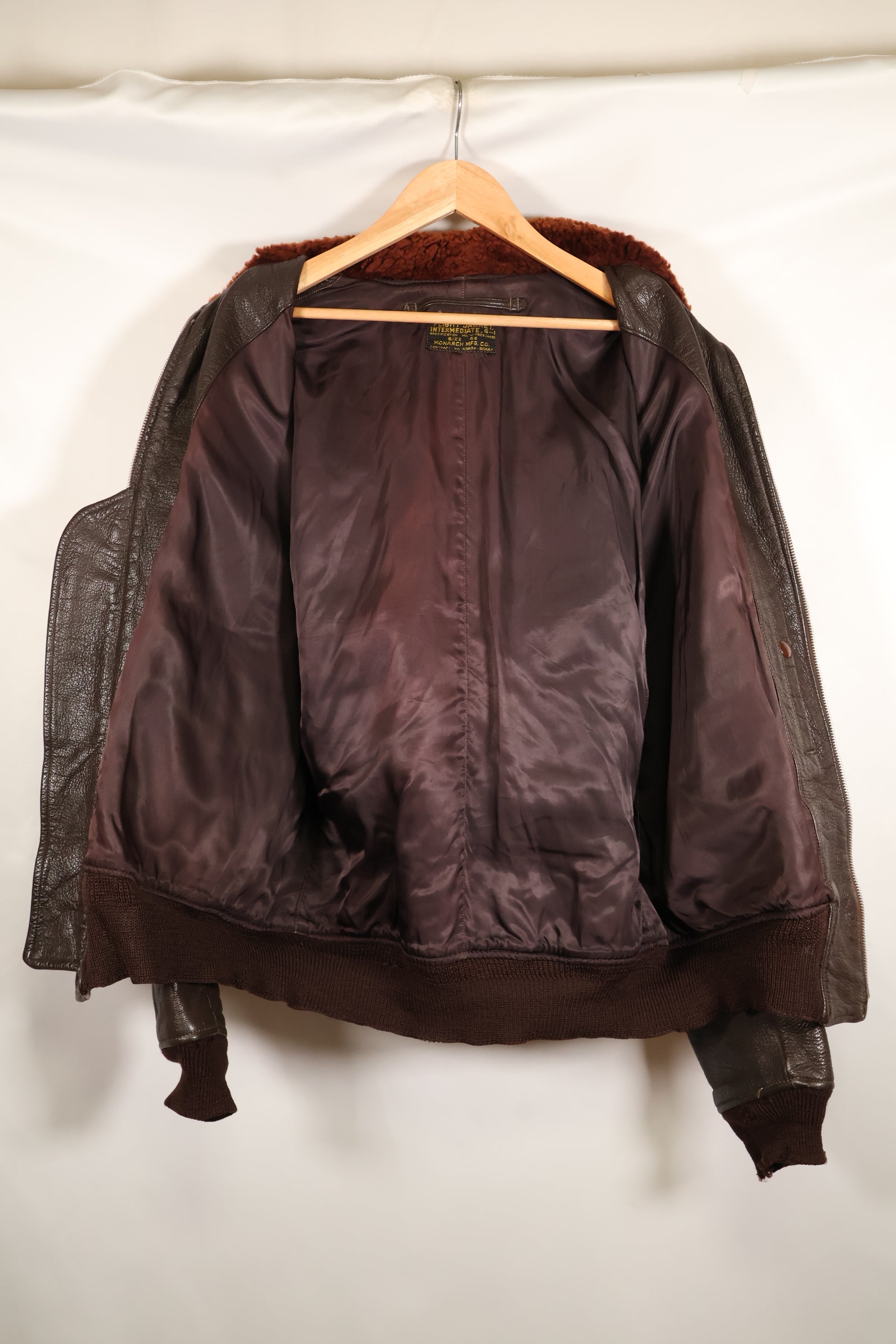 1950年代ロット　サイズ 46　J-7823　アメリカ海軍　G-1　フライトジャケット　初期ロット　中古品