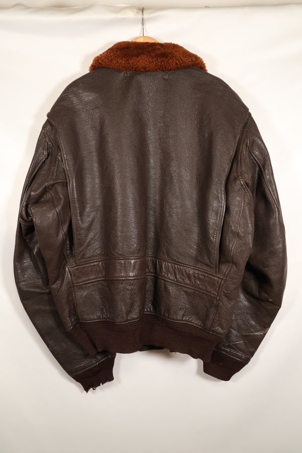 1950年代ロット　サイズ 46　J-7823　アメリカ海軍　G-1　フライトジャケット　初期ロット　中古品